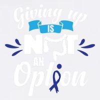 Giving Up Is Not An Option Crc Colon Cancer Awareness Gift Sustainable Bucket Hat