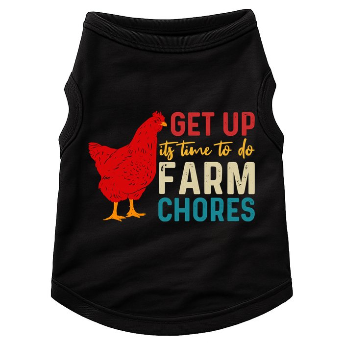 Get Up Its Time To Do Farm Chores Doggie Tank