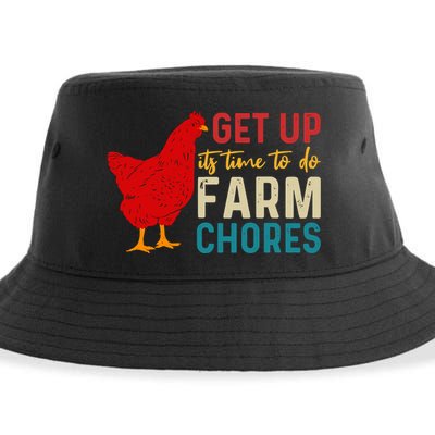 Get Up Its Time To Do Farm Chores Sustainable Bucket Hat