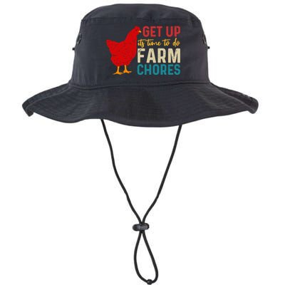 Get Up Its Time To Do Farm Chores Bucket Hat