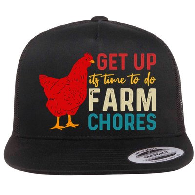 Get Up Its Time To Do Farm Chores Flatbill Hat