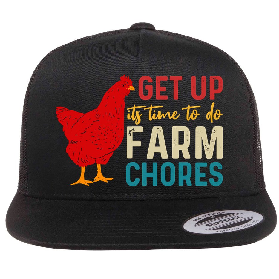Get Up Its Time To Do Farm Chores Flatbill Hat