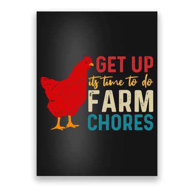 Get Up Its Time To Do Farm Chores Poster