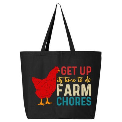 Get Up Its Time To Do Farm Chores 25L Jumbo Tote