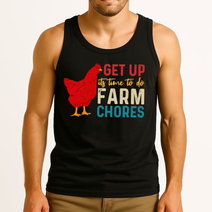 Get Up Its Time To Do Farm Chores Tank Top