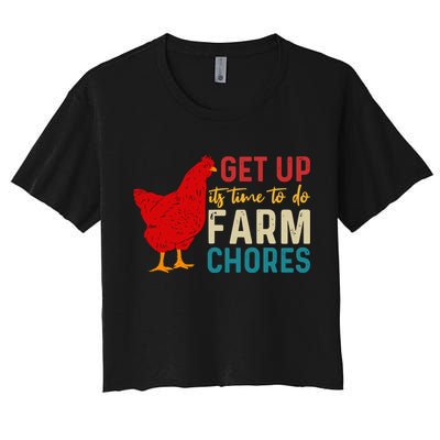 Get Up Its Time To Do Farm Chores Crop Top