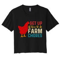 Get Up Its Time To Do Farm Chores Crop Top