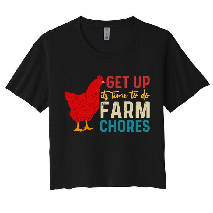 Get Up Its Time To Do Farm Chores Crop Top