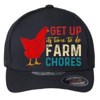 get up it's time to do farm chores Flexfit Unipanel Trucker Cap