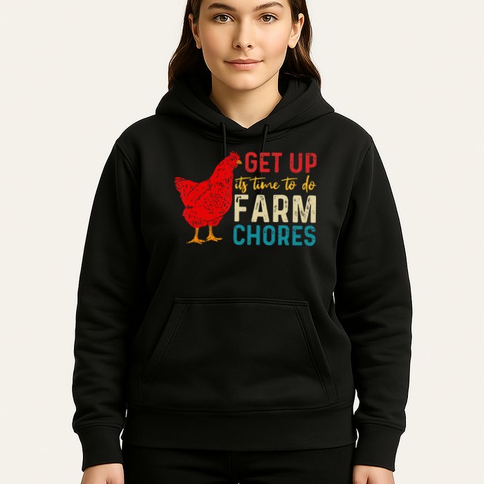 get up it's time to do farm chores Hoodie