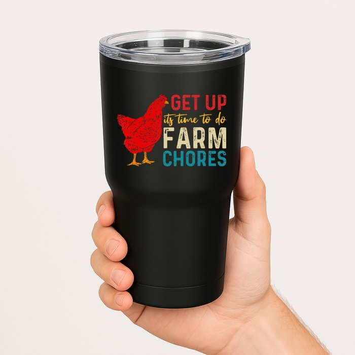 get up it's time to do farm chores Tumbler