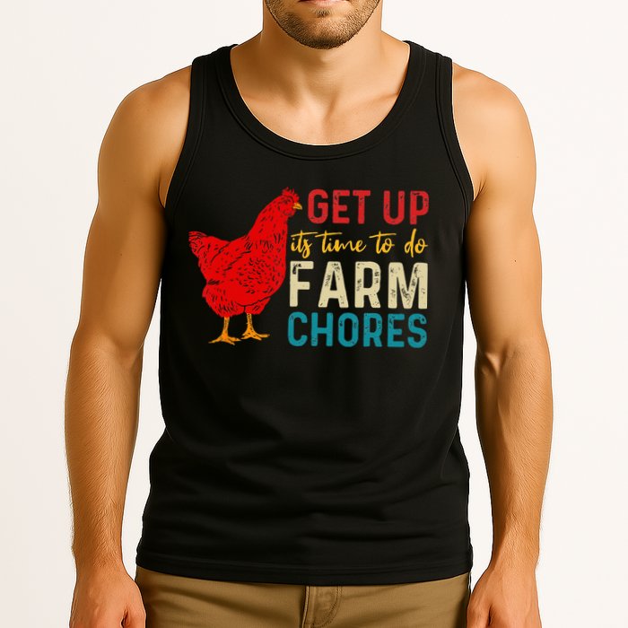 get up it's time to do farm chores Tank Top