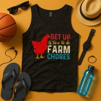 get up it's time to do farm chores Tank Top