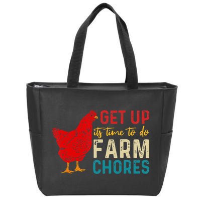 get up it's time to do farm chores Zip Tote Bag