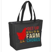 get up it's time to do farm chores Zip Tote Bag