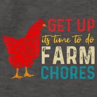 get up it's time to do farm chores Vector Backpack