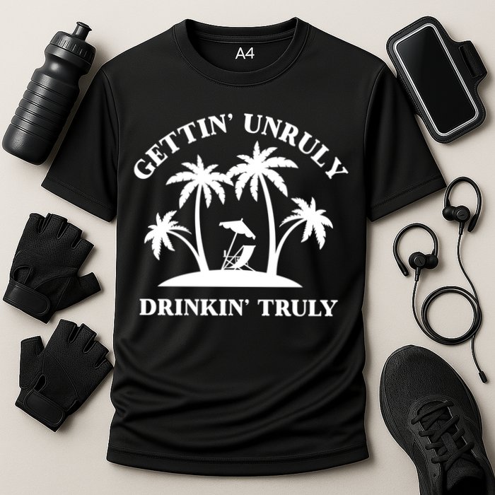 Gettin' Unruly In' Hard Seltzer Summer Beach Alcohol Gift Performance Shirt