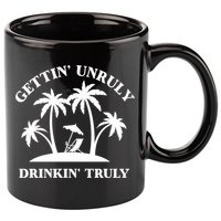 Gettin' Unruly In' Hard Seltzer Summer Beach Alcohol Gift 11oz C Handle Ceramic Mug