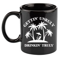 Gettin' Unruly In' Hard Seltzer Summer Beach Alcohol Gift 11oz C Handle Ceramic Mug