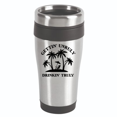 Gettin' Unruly In' Hard Seltzer Summer Beach Alcohol Gift 16oz Travel Tumbler