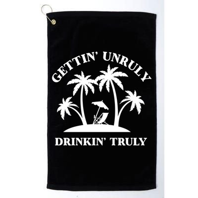 Gettin' Unruly In' Hard Seltzer Summer Beach Alcohol Gift Golf Towel