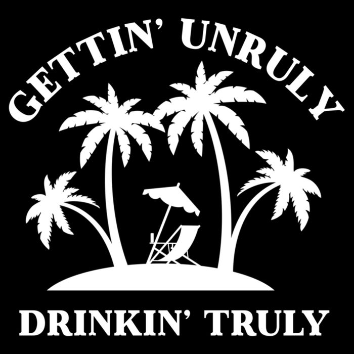 Gettin' Unruly In' Hard Seltzer Summer Beach Alcohol Gift Cropped Pullover Crew