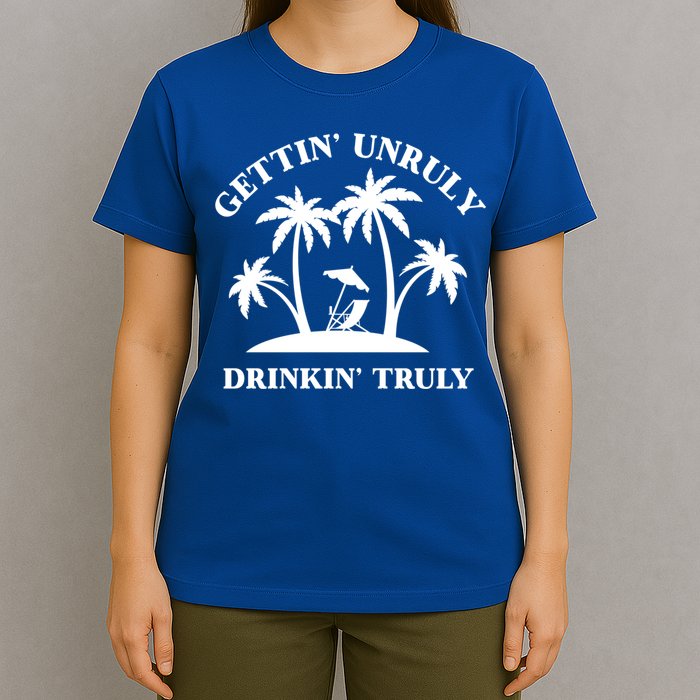 Gettin' Unruly In' Hard Seltzer Summer Beach Alcohol Gift T-Shirt