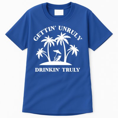 Gettin' Unruly In' Hard Seltzer Summer Beach Alcohol Gift Tall T-Shirt