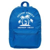 Gettin' Unruly In' Hard Seltzer Summer Beach Alcohol Gift 16 in Basic Backpack