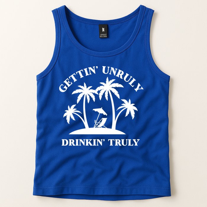 Gettin' Unruly In' Hard Seltzer Summer Beach Alcohol Gift Tank Top