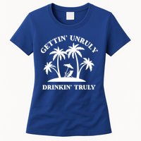 Gettin' Unruly In' Hard Seltzer Summer Beach Alcohol Gift Womens T-Shirt