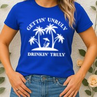 Gettin' Unruly In' Hard Seltzer Summer Beach Alcohol Gift Womens T-Shirt