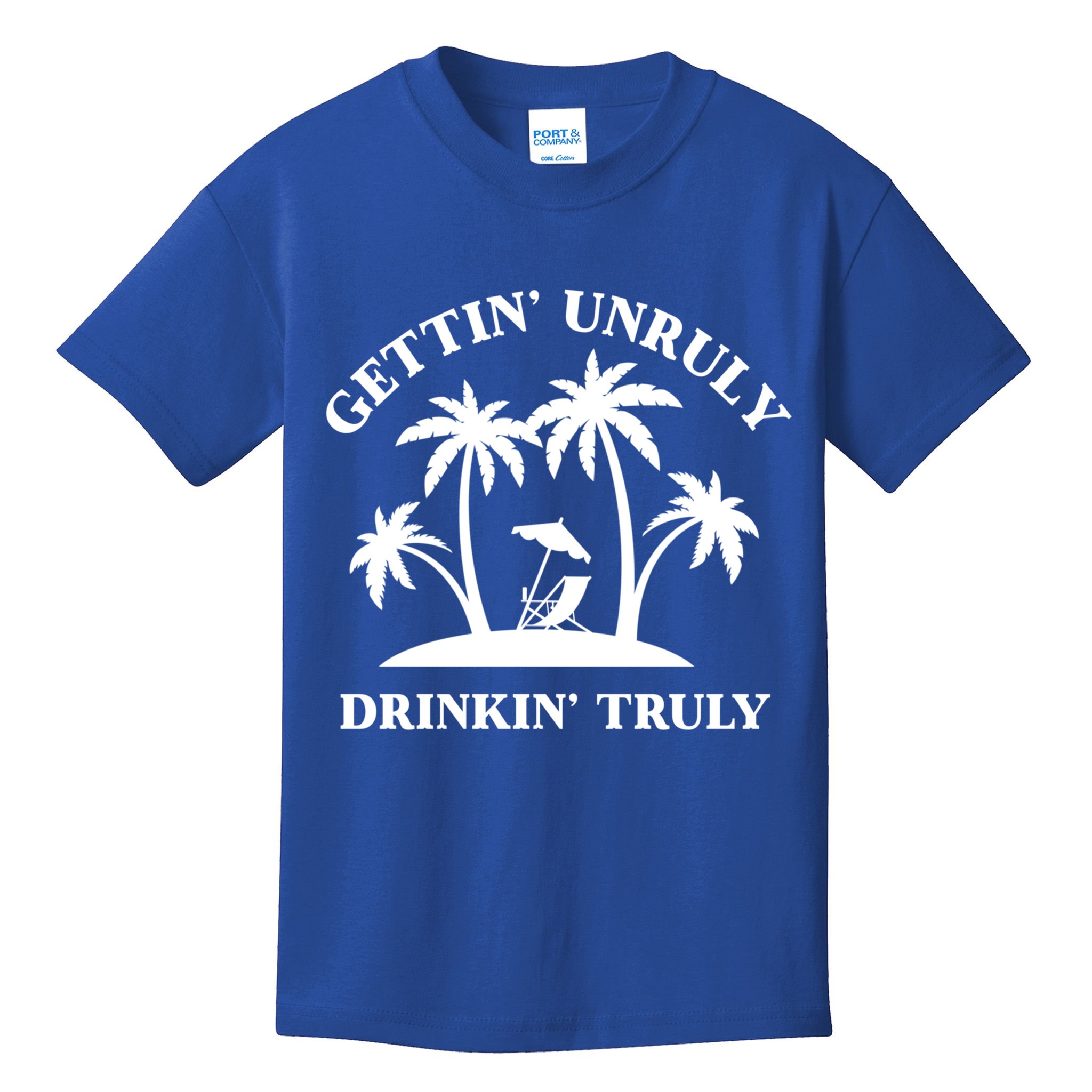 Gettin' Unruly In' Hard Seltzer Summer Beach Alcohol Gift Kids T-Shirt