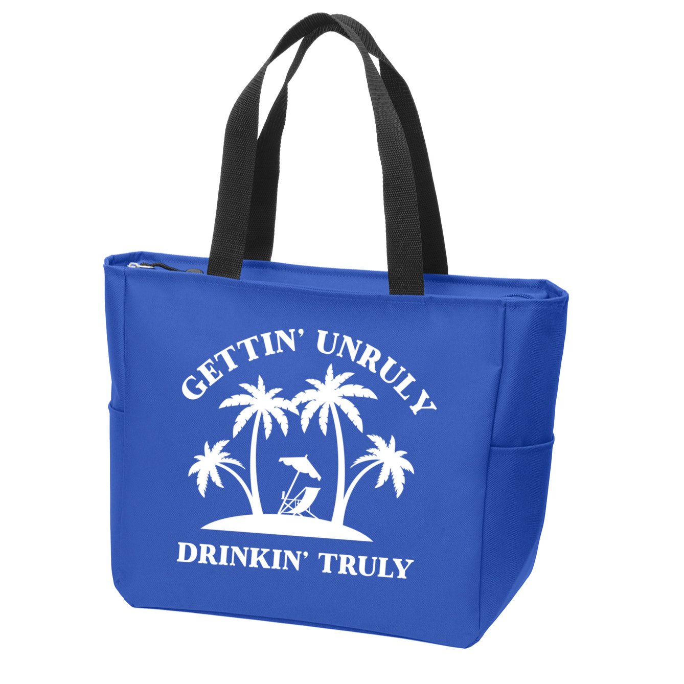 Gettin' Unruly In' Hard Seltzer Summer Beach Alcohol Gift Zip Tote Bag