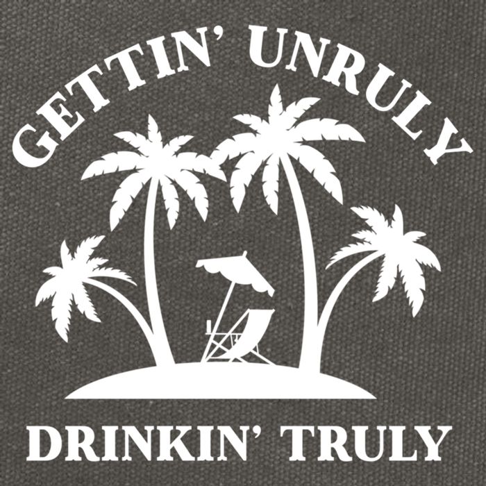 Gettin' Unruly In' Hard Seltzer Summer Beach Alcohol Gift Cotton Canvas Backpack