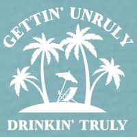 Gettin' Unruly In' Hard Seltzer Summer Beach Alcohol Gift Sueded Cloud Jersey T-Shirt
