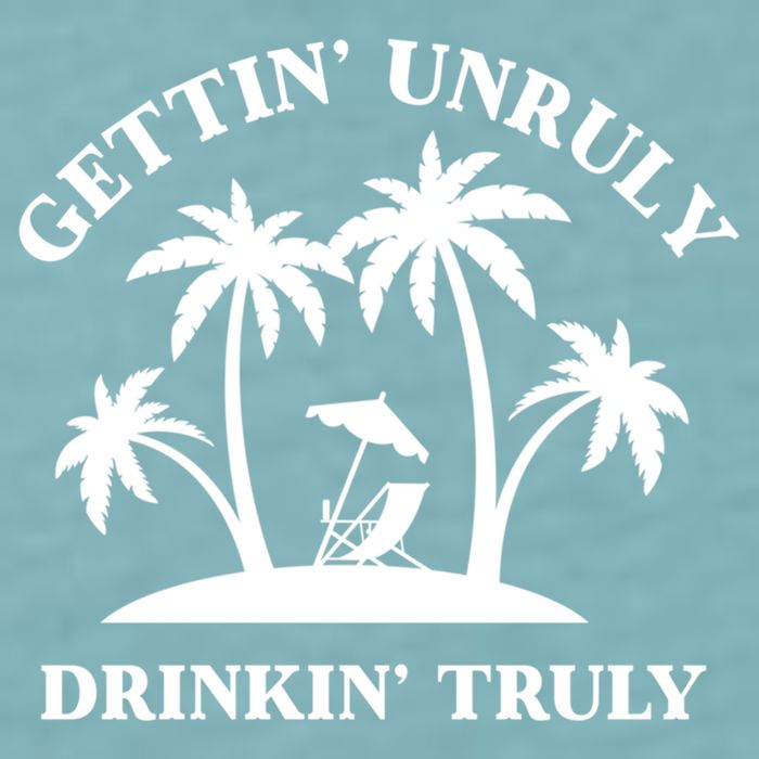 Gettin' Unruly In' Hard Seltzer Summer Beach Alcohol Gift Sueded Cloud Jersey T-Shirt