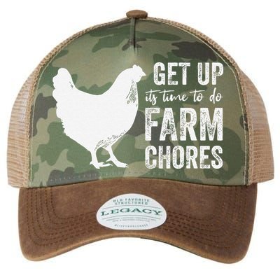 get up its time to do farm chores Legacy Tie Dye Trucker Hat