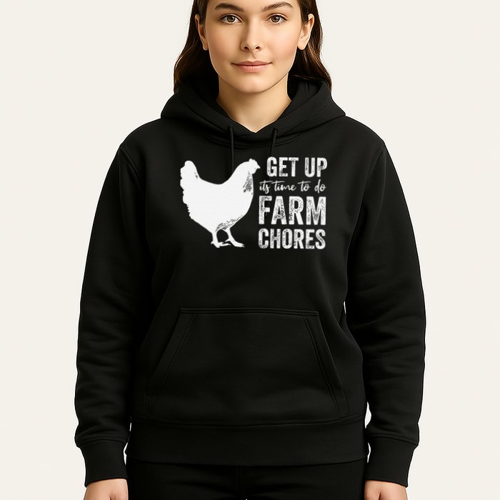 get up its time to do farm chores Hoodie
