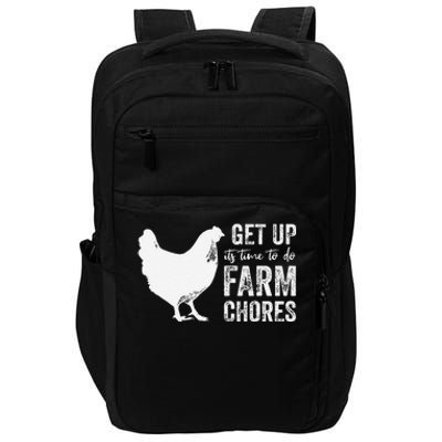 get up its time to do farm chores Impact Tech Backpack