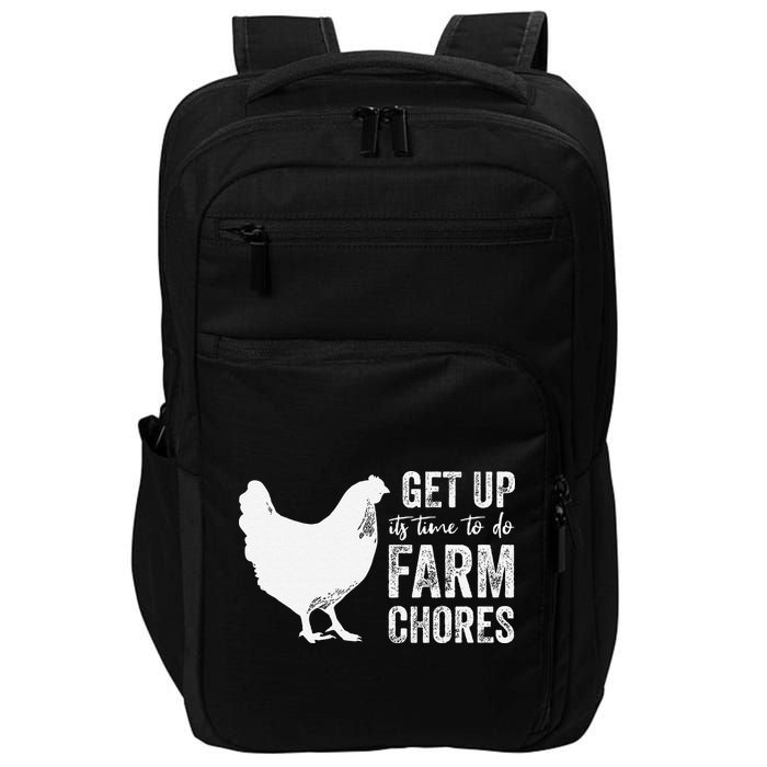 get up its time to do farm chores Impact Tech Backpack