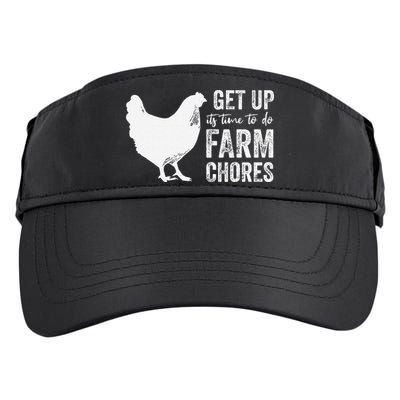 get up its time to do farm chores Adult Drive Performance Visor