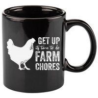 get up its time to do farm chores 11oz C Handle Ceramic Mug