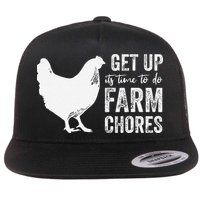 get up its time to do farm chores Flatbill Hat