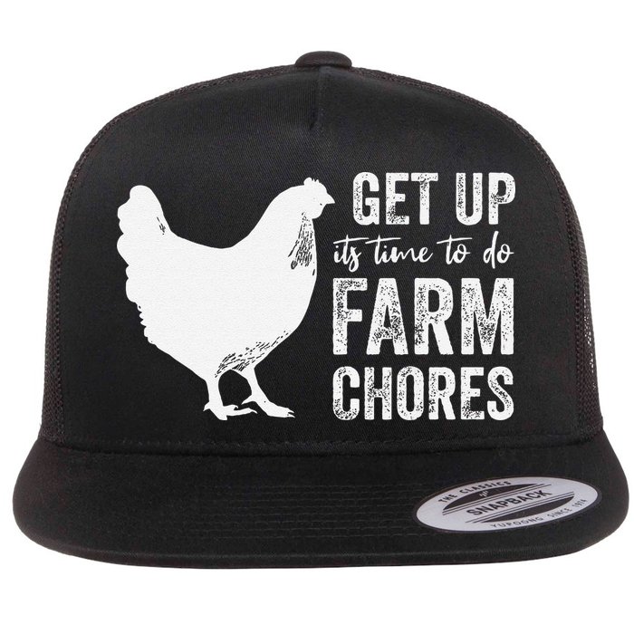 get up its time to do farm chores Flatbill Hat