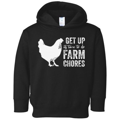 get up its time to do farm chores Toddler Hoodie