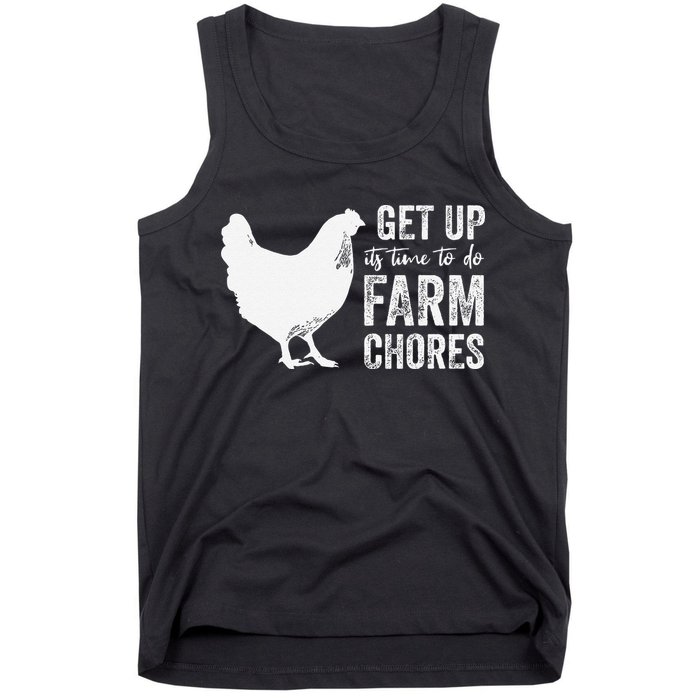 get up its time to do farm chores Tank Top
