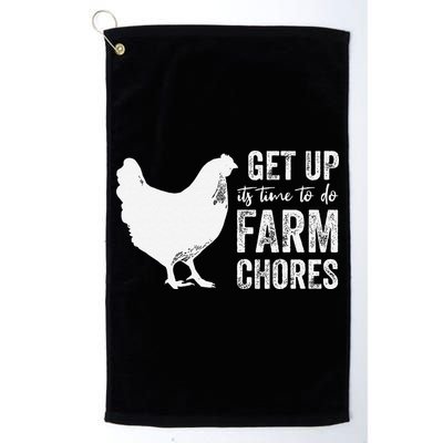 get up its time to do farm chores Golf Towel