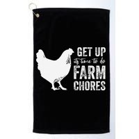 get up its time to do farm chores Golf Towel