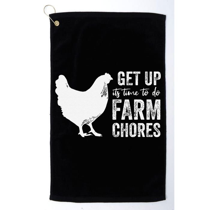 get up its time to do farm chores Golf Towel